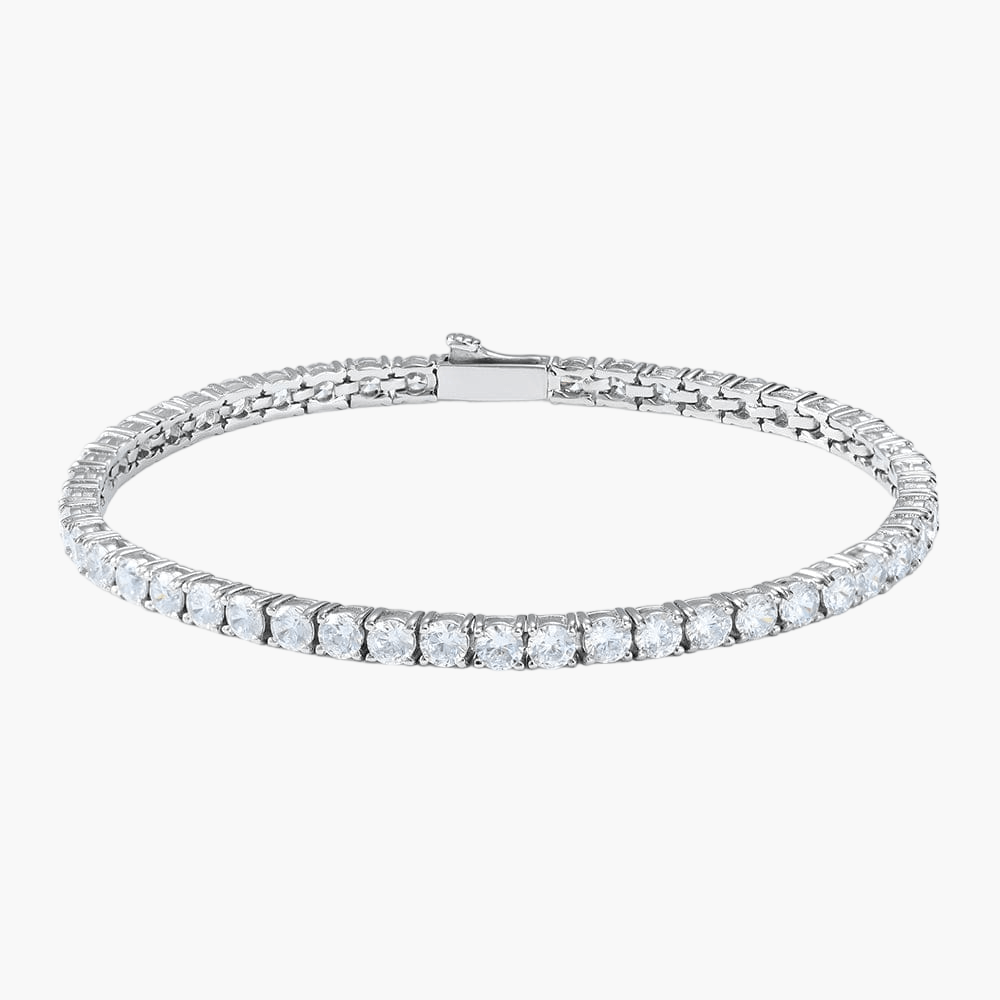 Tennis Bracelet 4MM - White Gold