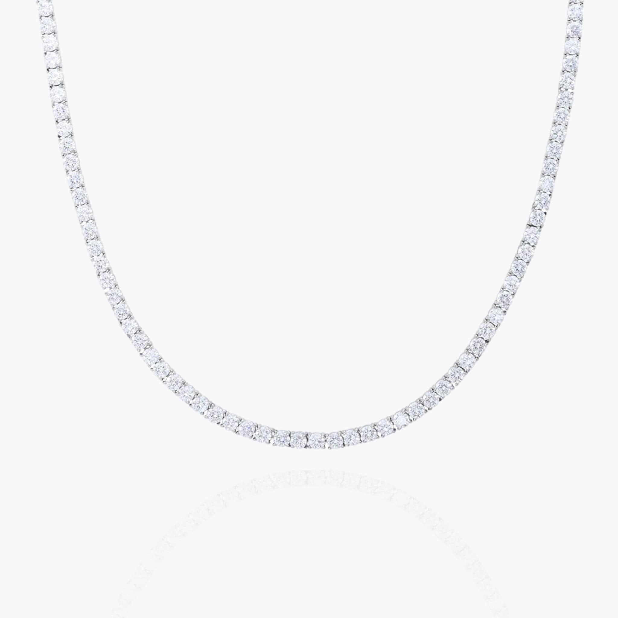 Tennis Chain 4MM - White Gold