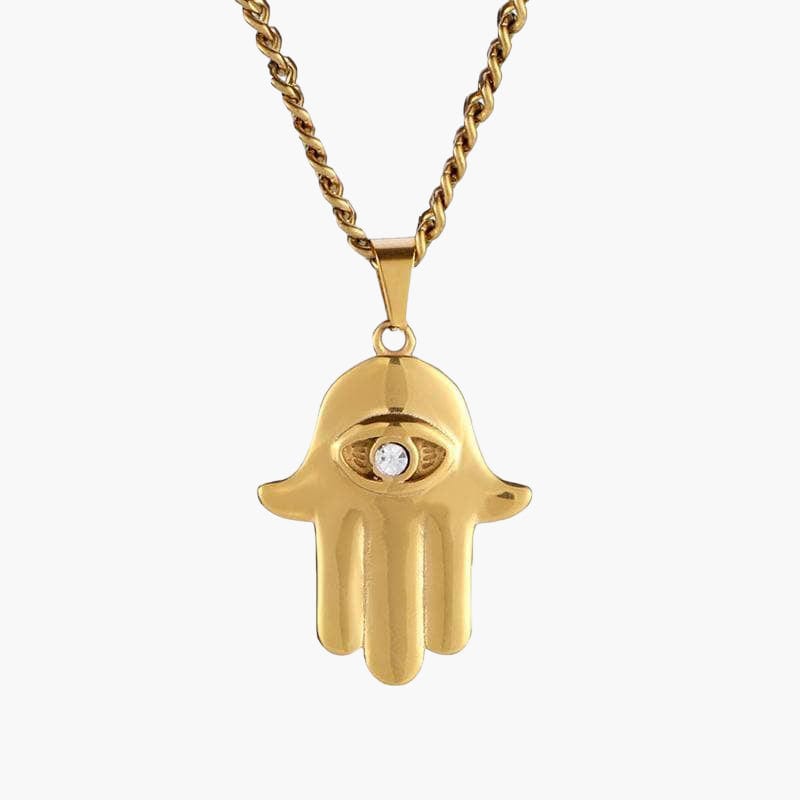 Hamsa Necklace - Gold