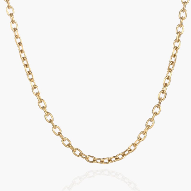 Cable Necklace Chain - Gold 5MM