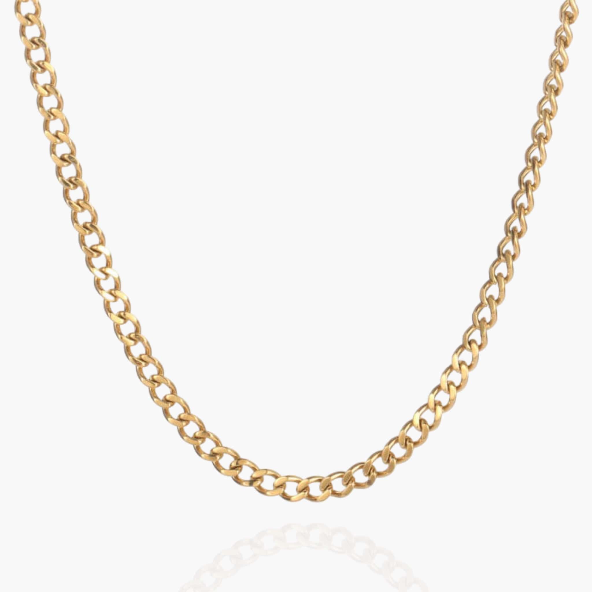 Cuban Necklace Chain - Gold 5MM