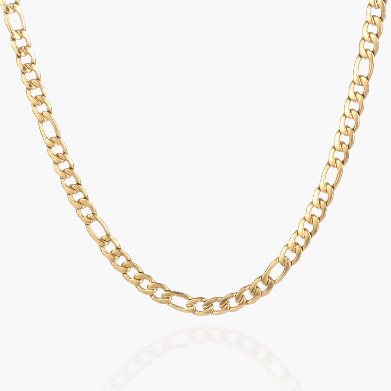 Figaro Necklace Chain - Gold 5MM