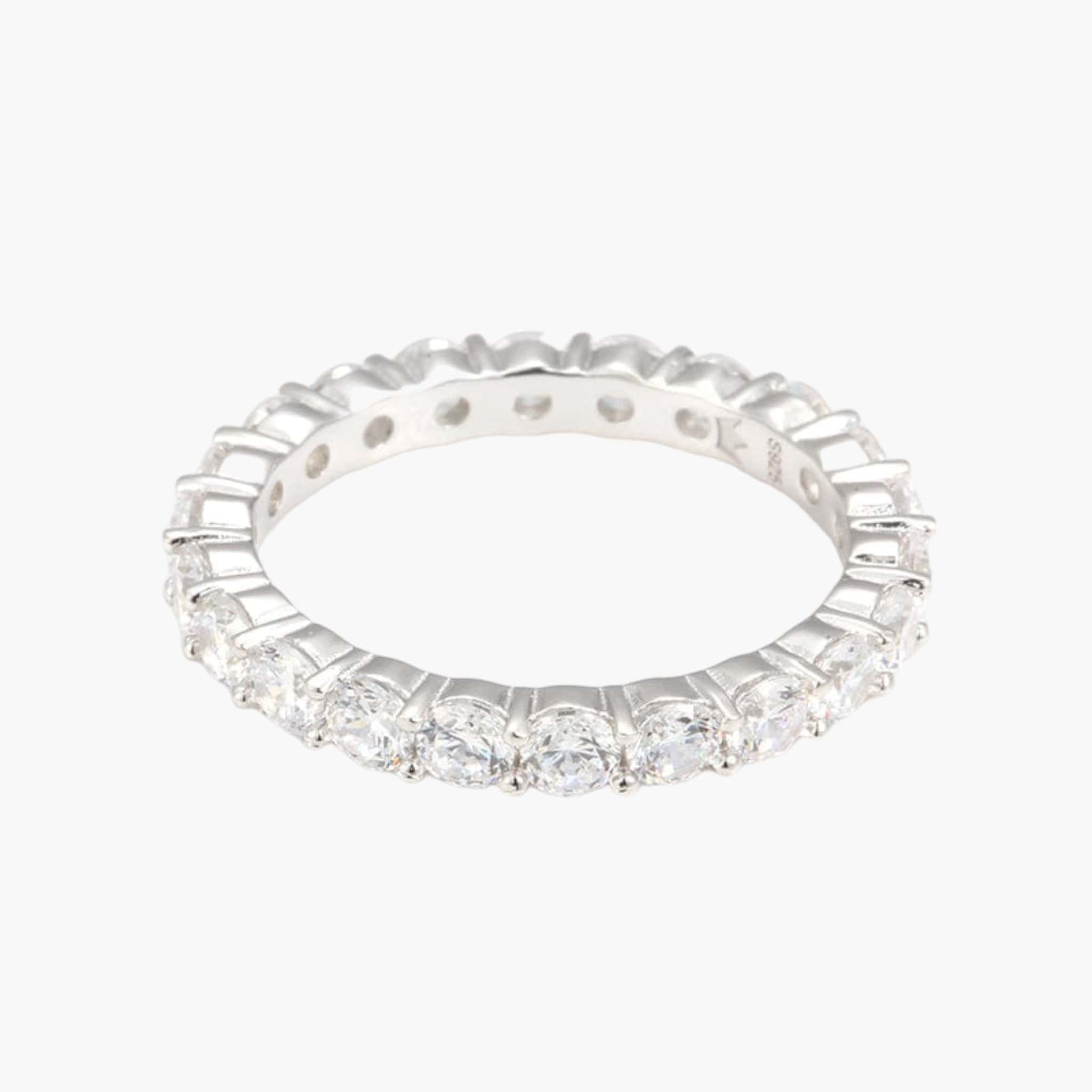 S925 Eternity Ring 3MM (White Gold)