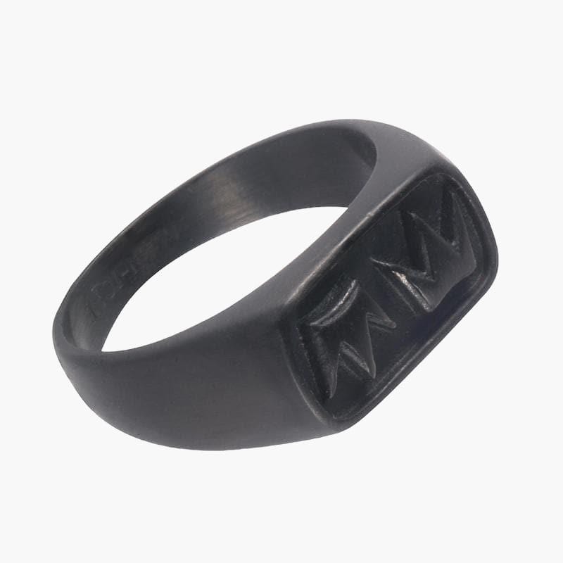 Crown Mania Ring - All Black