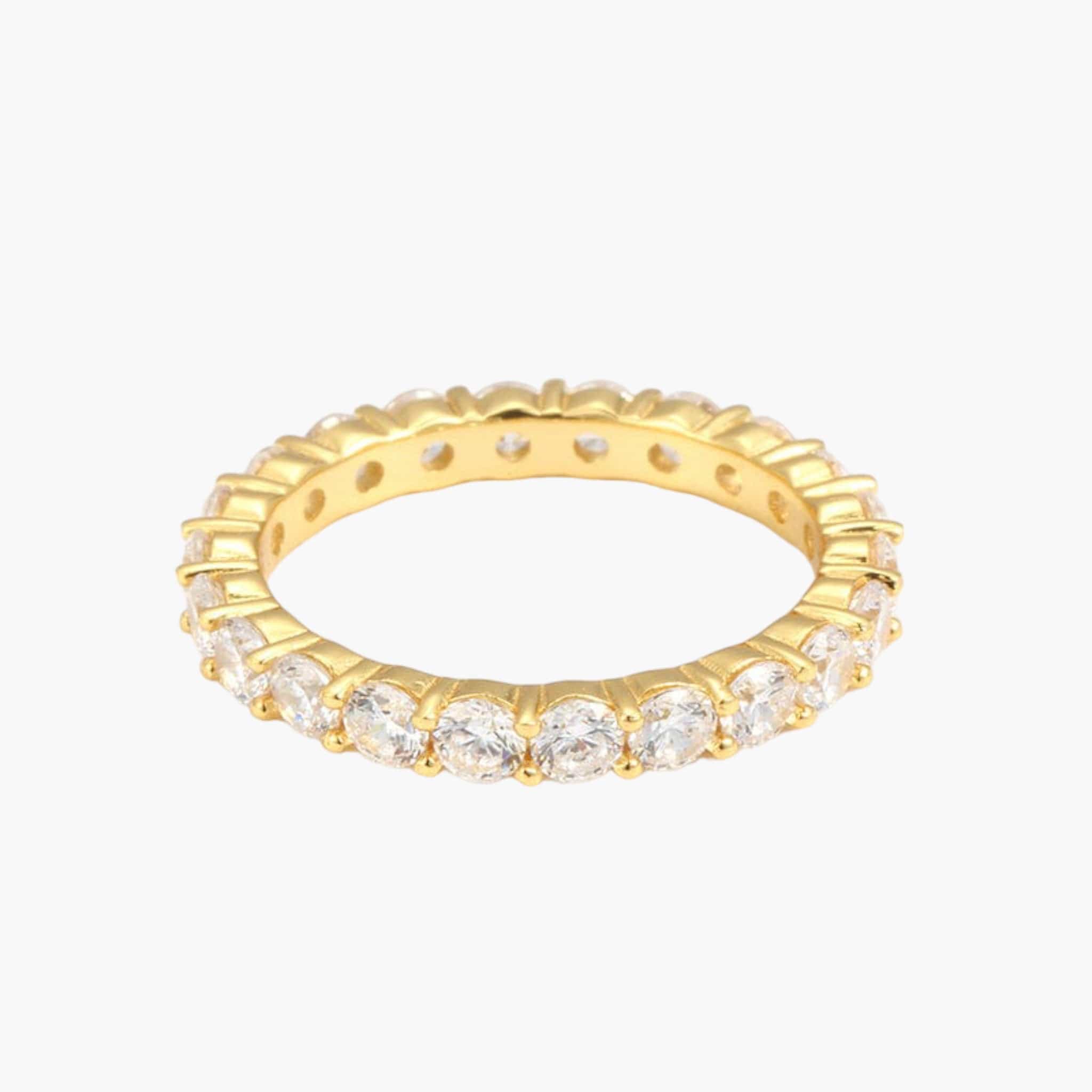 S925 Eternity Ring 3MM (Gold)