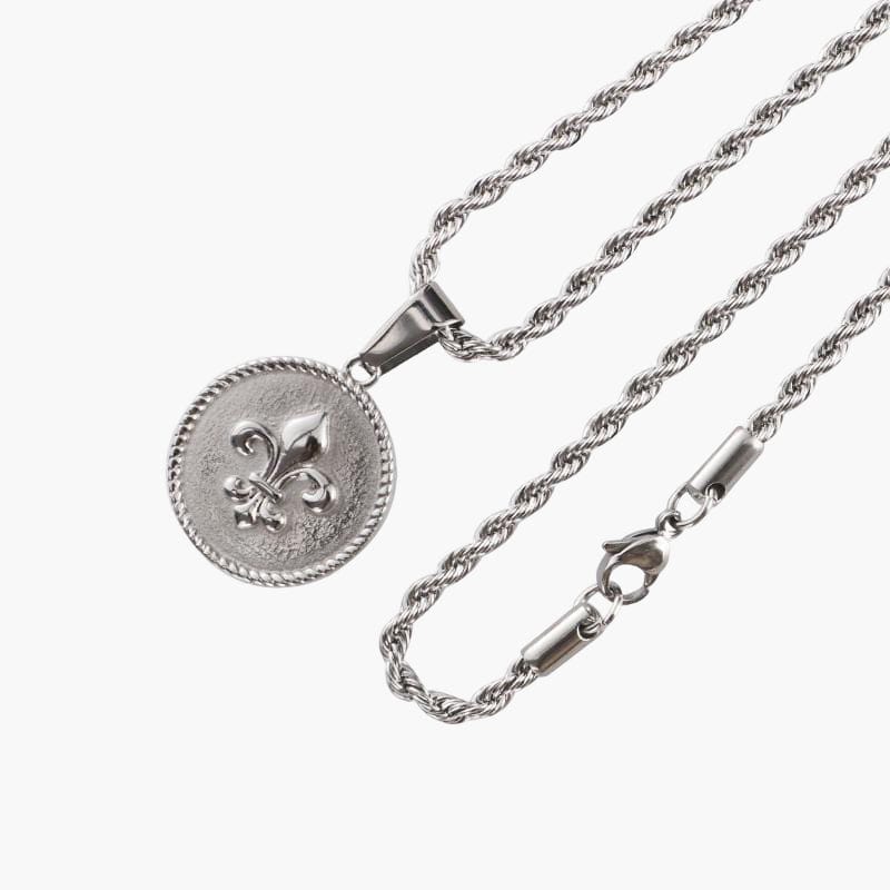 Fleur De Lis Necklace - Silver