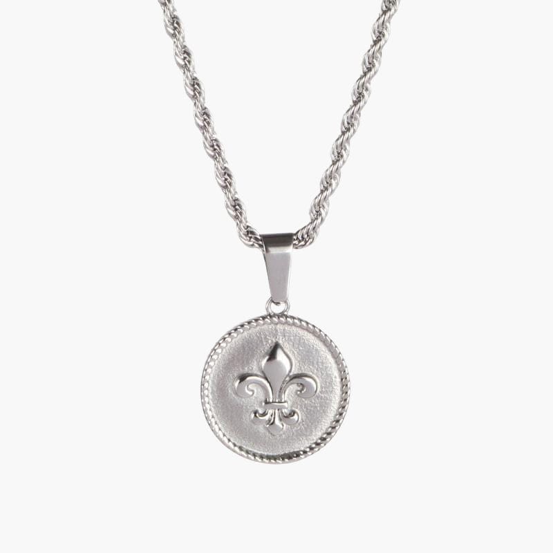 Fleur De Lis Necklace - Silver