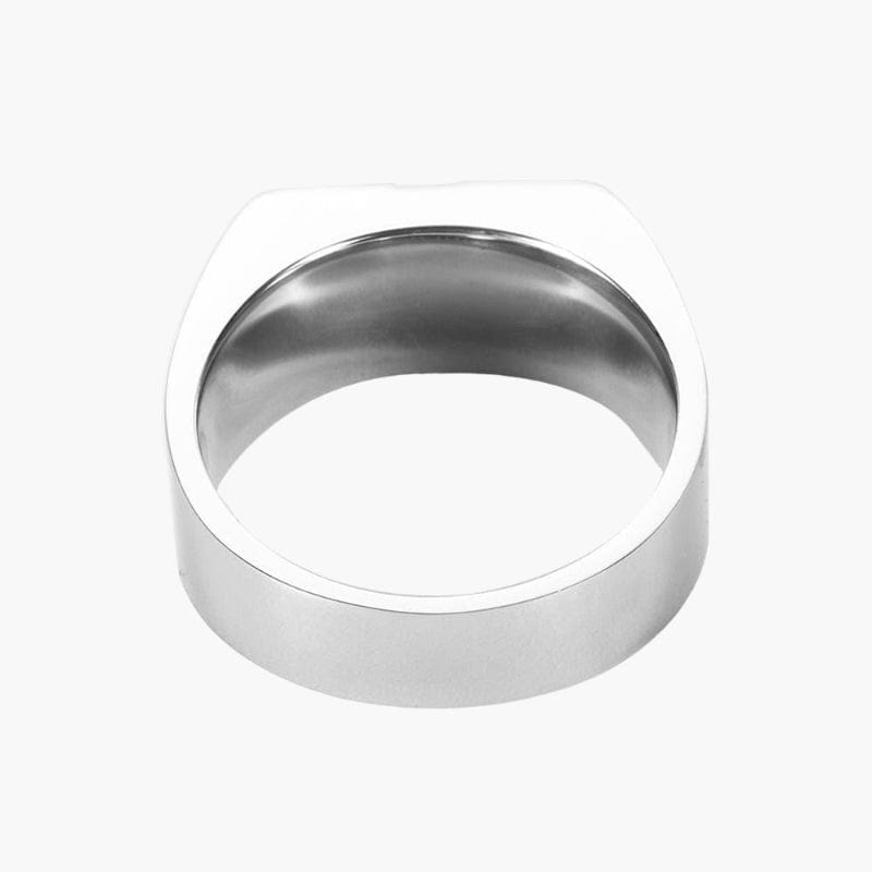 Flat Diamond Ring - Silver