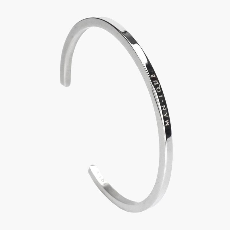 Man-ique Open Cuff - Silver