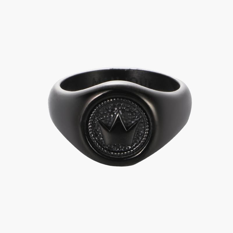 Signature Crown Ring - All Black