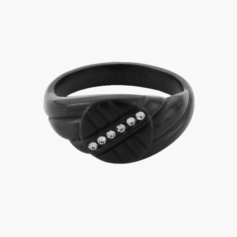X Diamond Ring - All Black