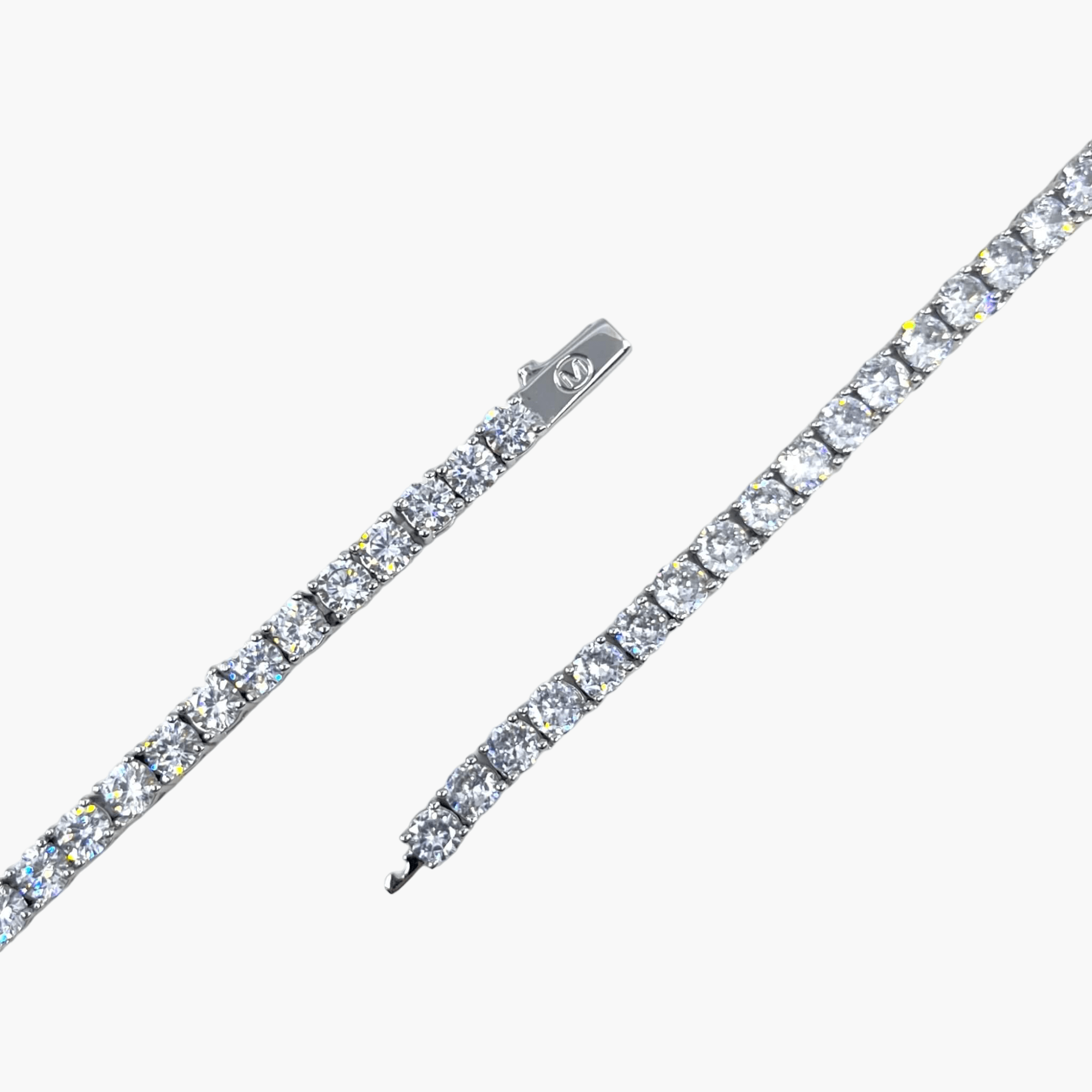 Tennis Bracelet 4MM - White Gold