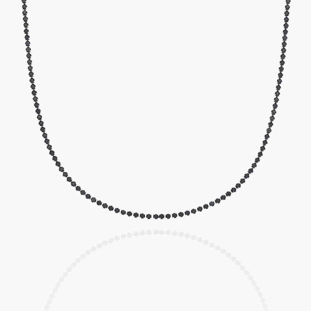 Micro Tennis Chain (Black)