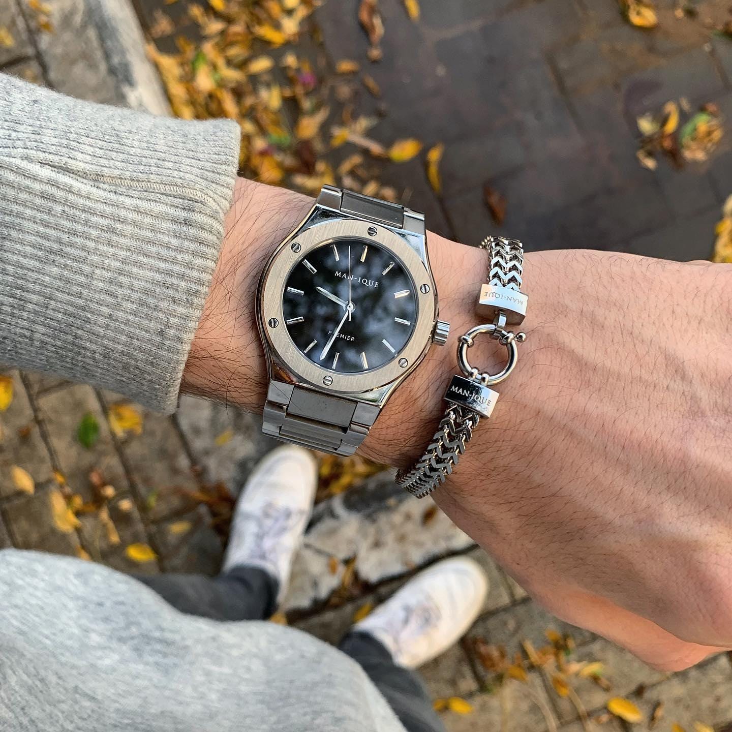 Mithril Chain Bracelet Bundle 8MM (Gold + Silver) - Man-ique Boutique