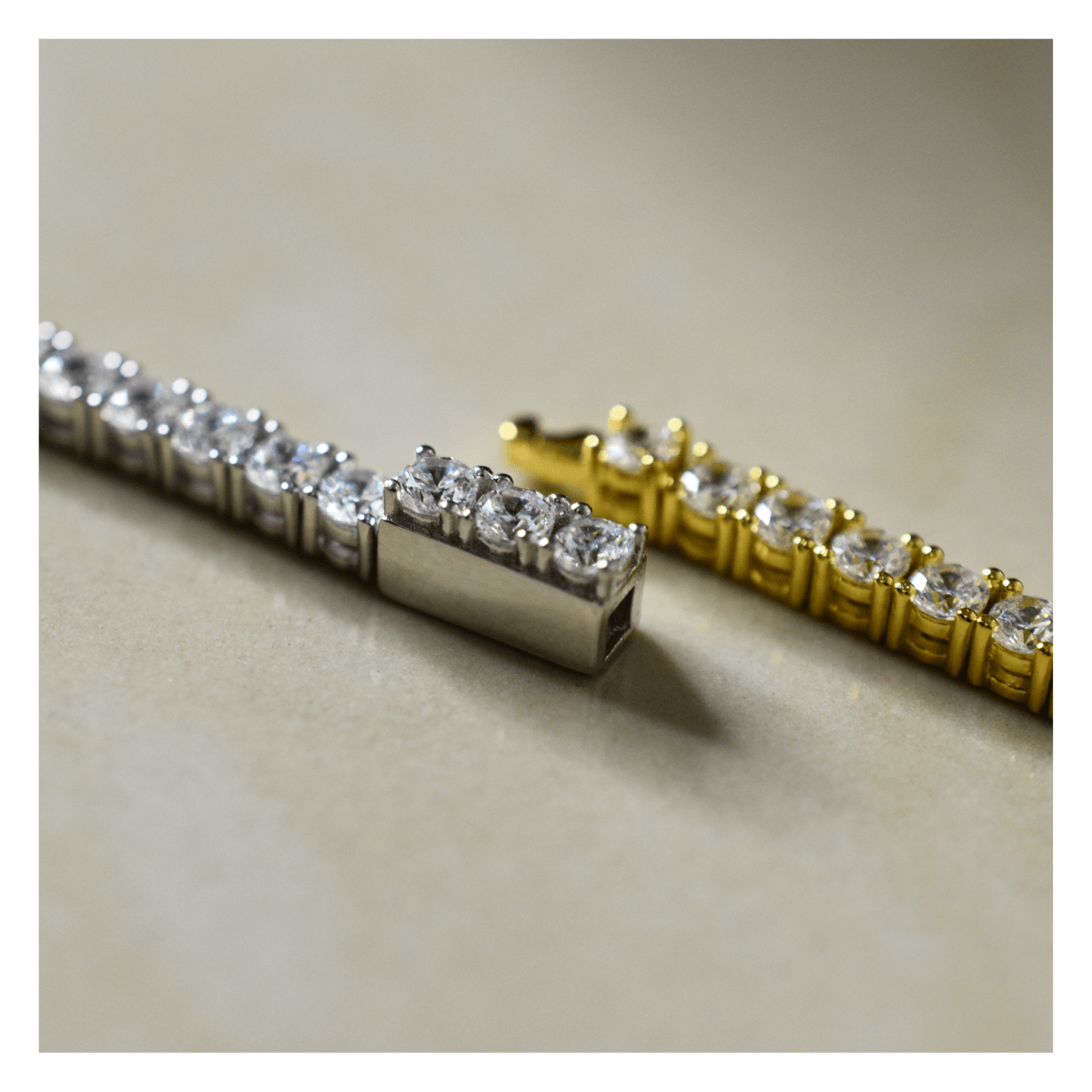 S925 Tennis Bracelet 3MM (White Gold)