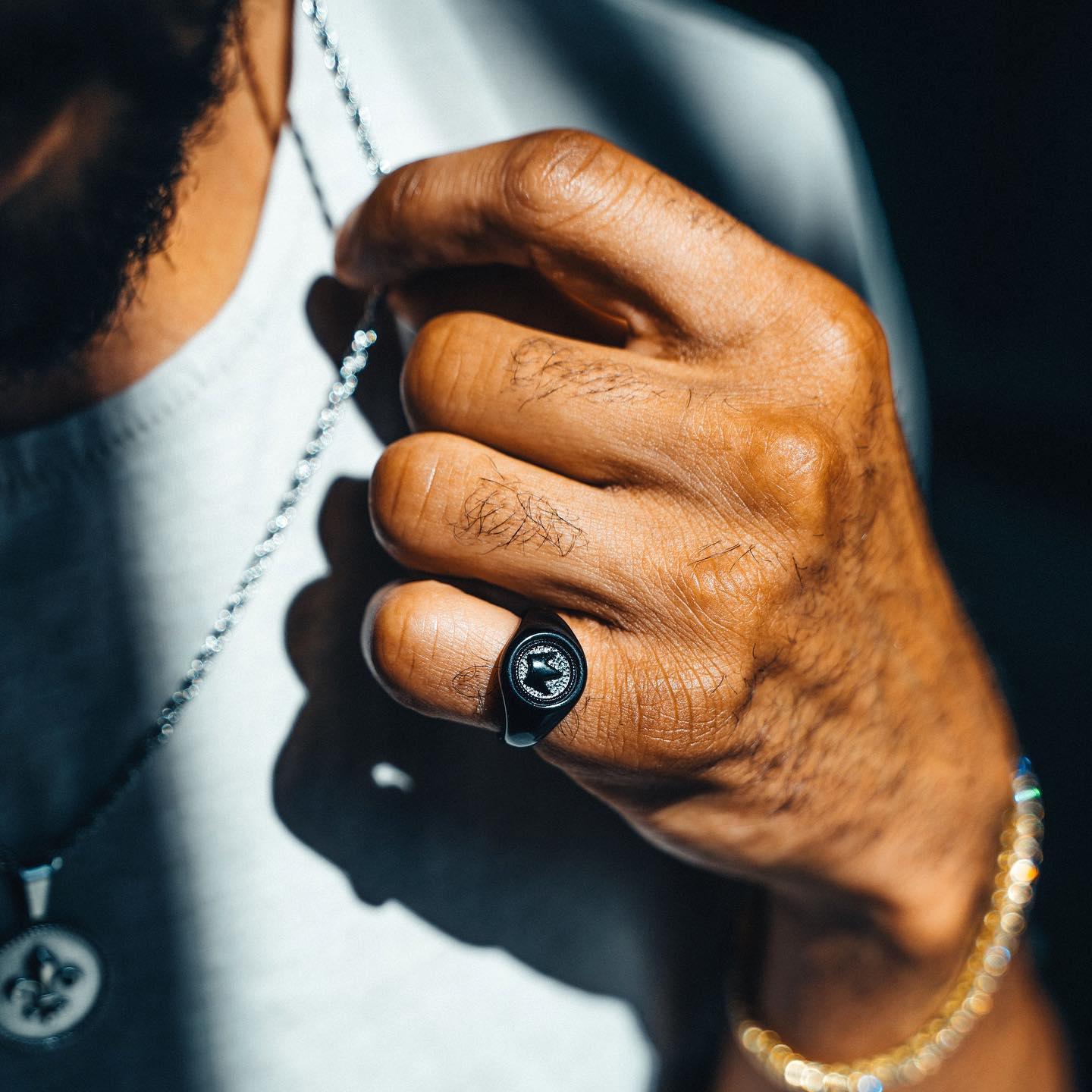 Signature Crown Ring - All Black - Man-ique Boutique
