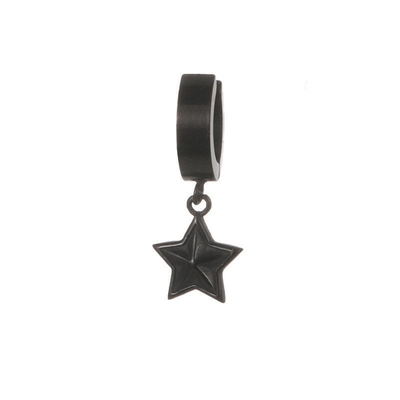 Star Dust Earrings - All Black - Man-ique Boutique