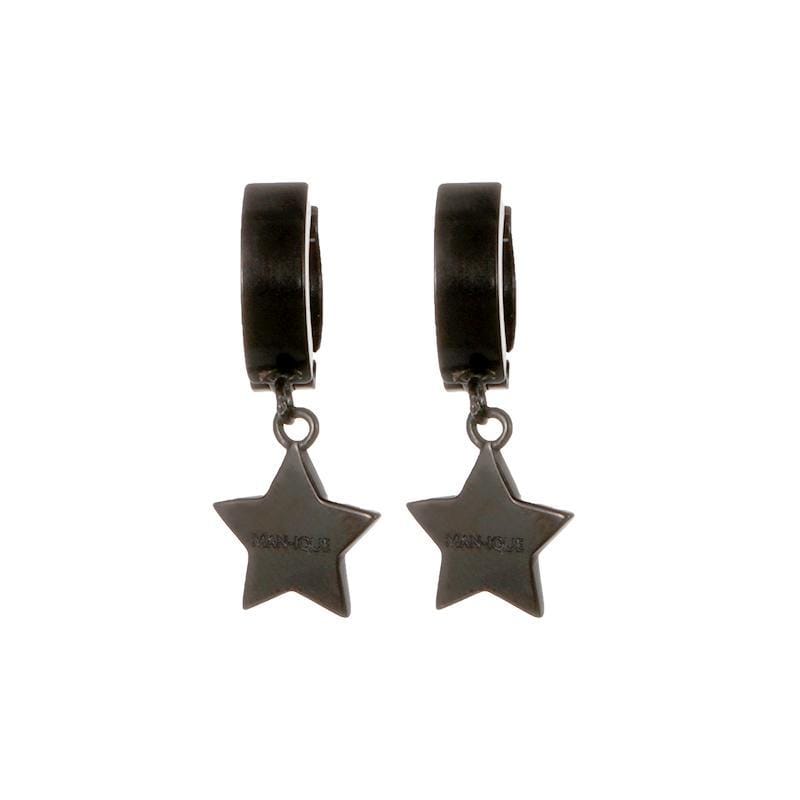 Star Dust Earrings - All Black - Man-ique Boutique