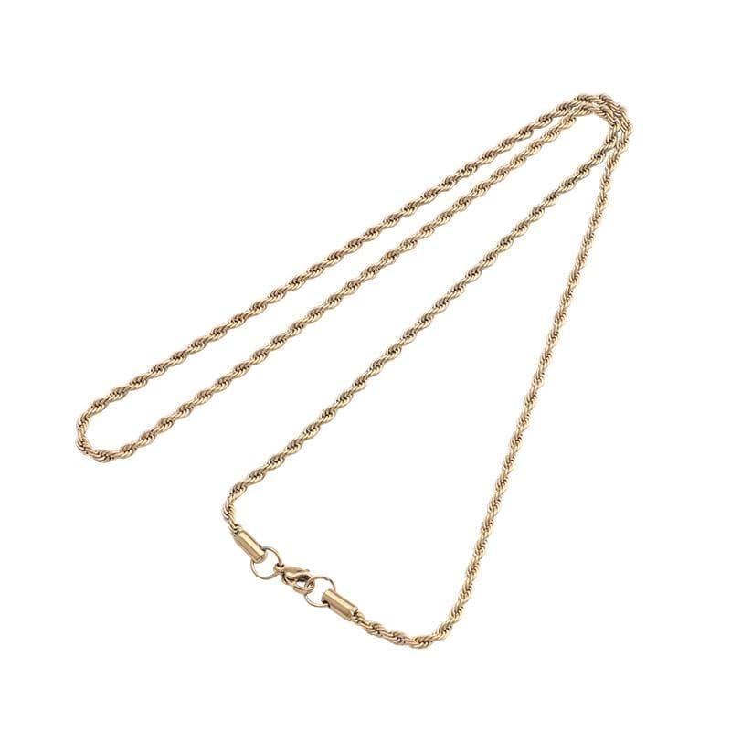 Twisted Necklace Chain - Gold - Man-ique Boutique