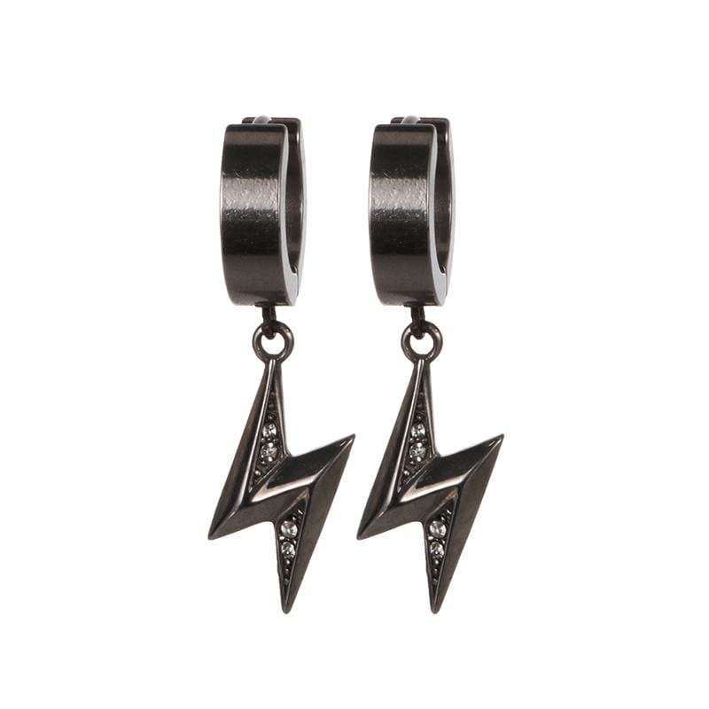 ZEUS Earrings - All Black - Man-ique Boutique