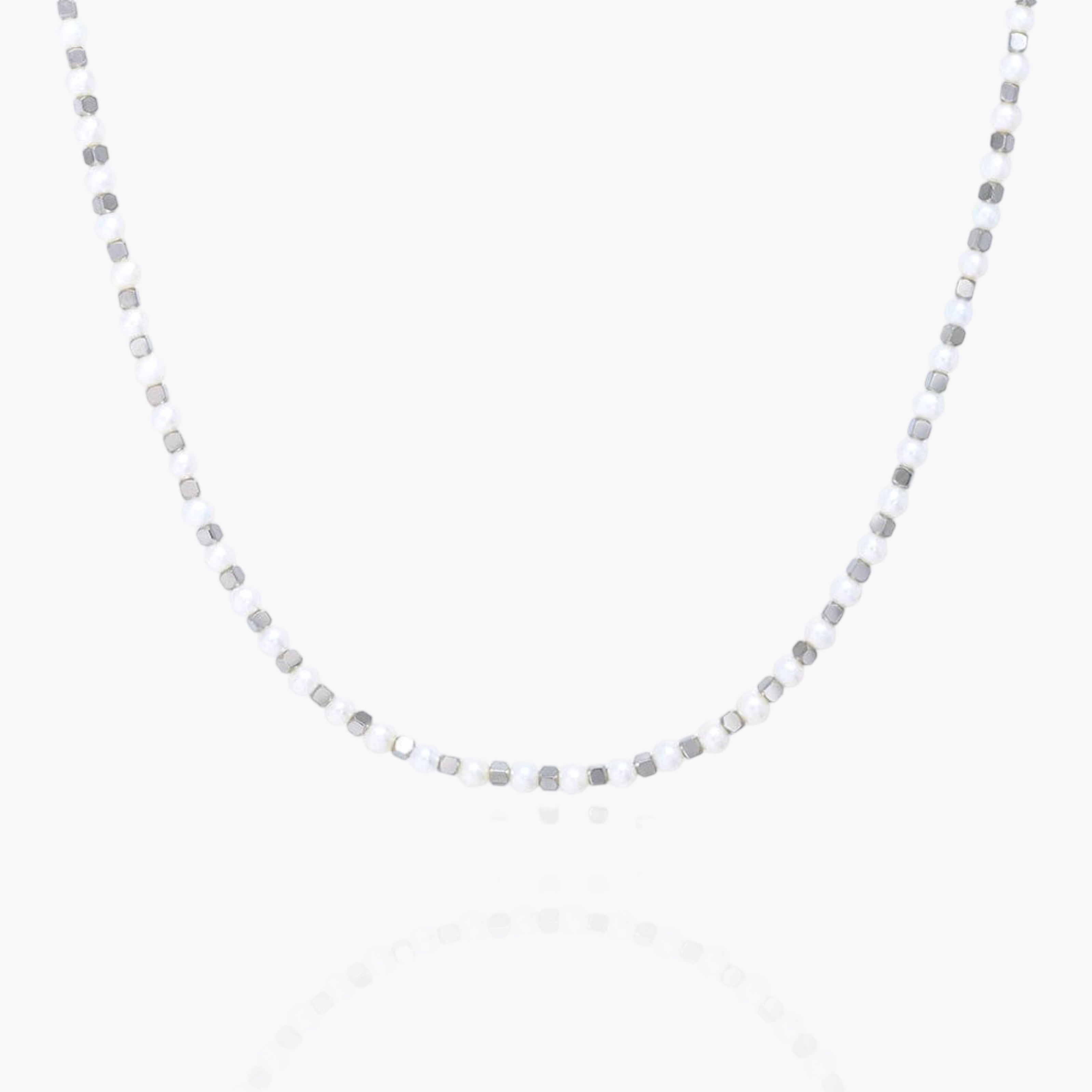 Pearls Chain With Steel Beads 4MM