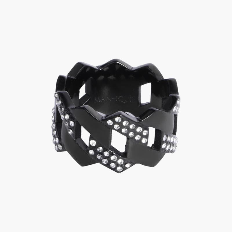 Chain Link Ring - All Black