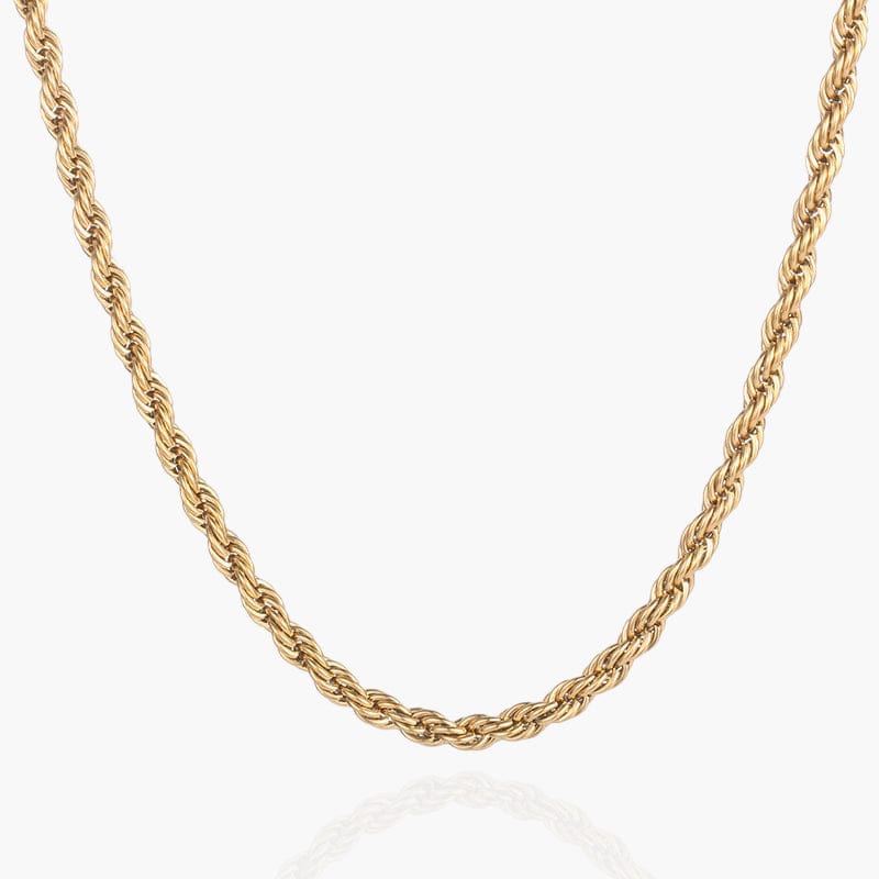 Rope Necklace Chain - Gold 5MM