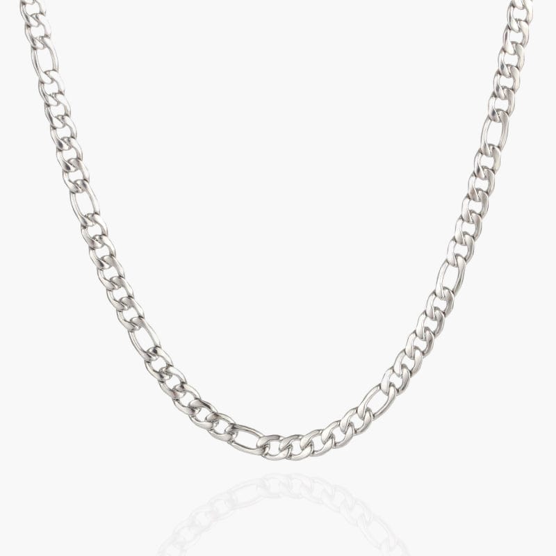 Figaro Necklace Chain - Silver 5MM