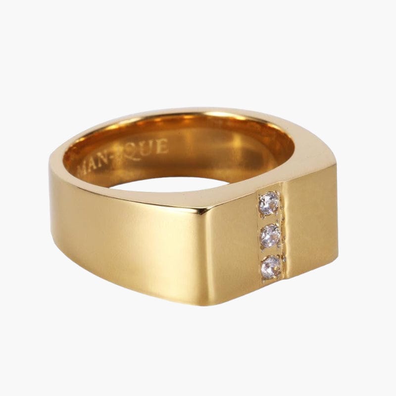 Flat Diamond Ring - Gold