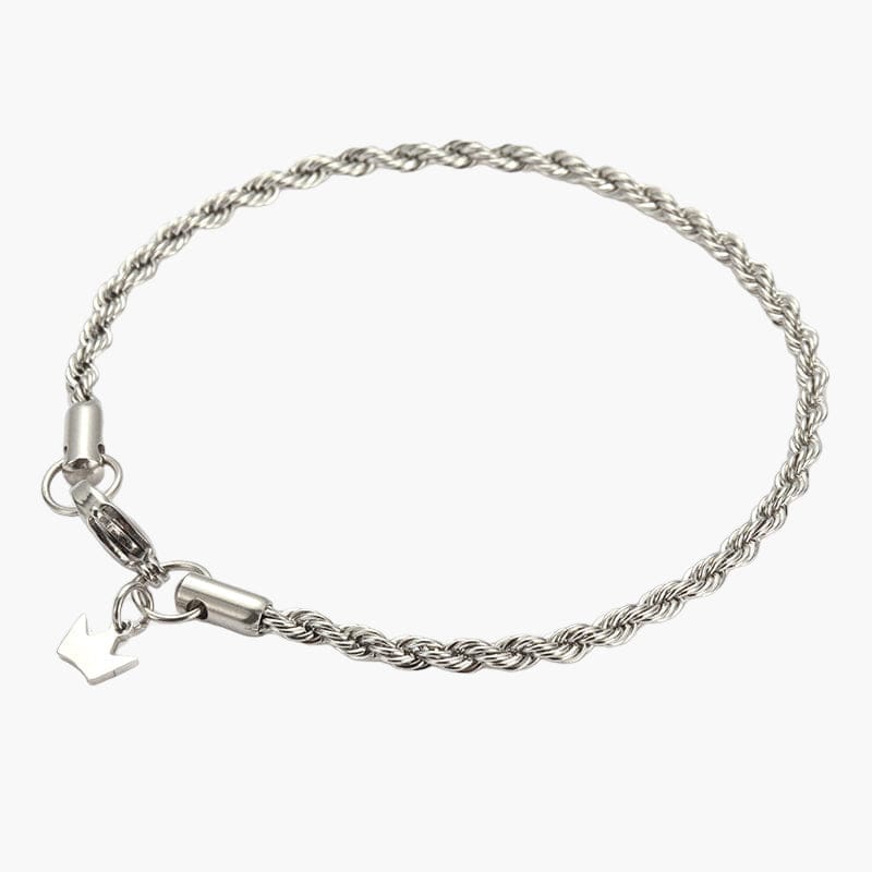Rope Bracelet - Silver 3MM
