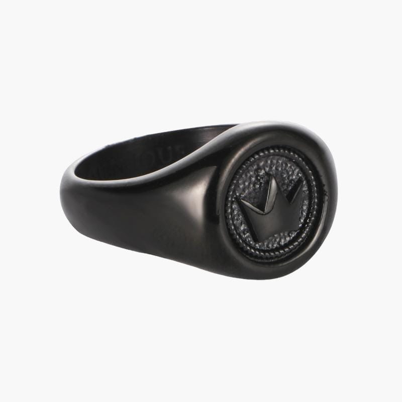 Signature Crown Ring - All Black