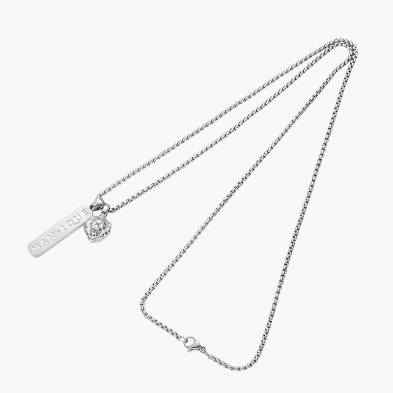 Leo Tag Necklace - Silver