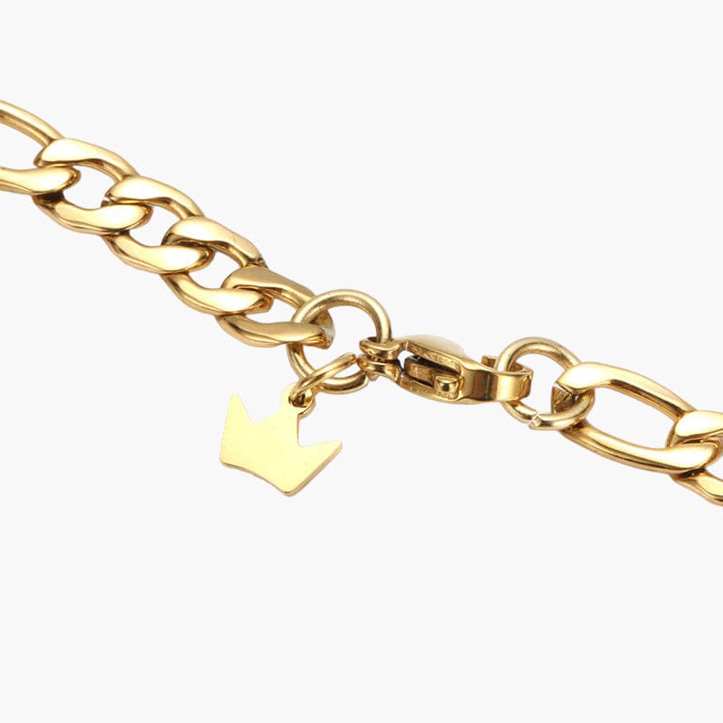 Figaro Bracelet - Gold 5MM