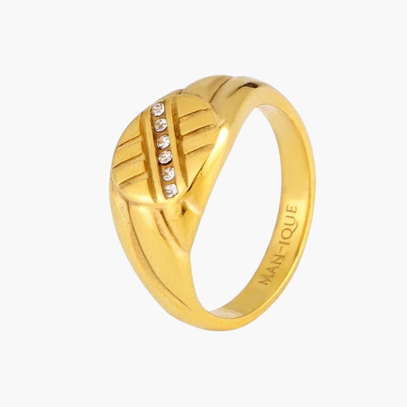 X Diamond Ring - Gold
