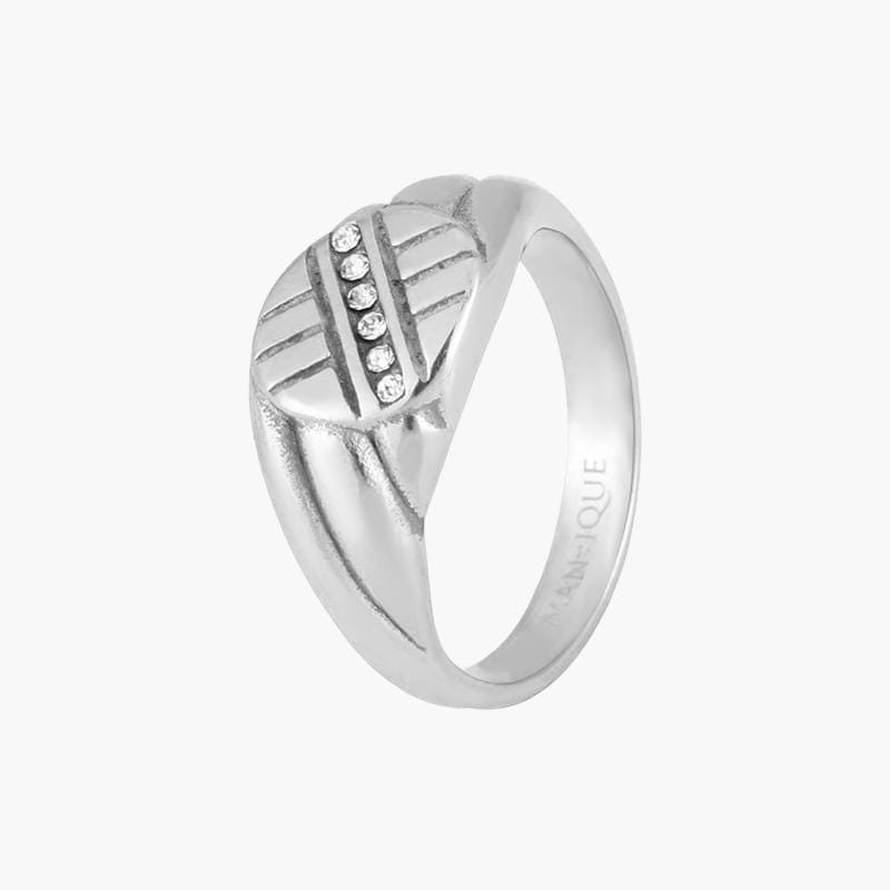X Diamond Ring - Silver
