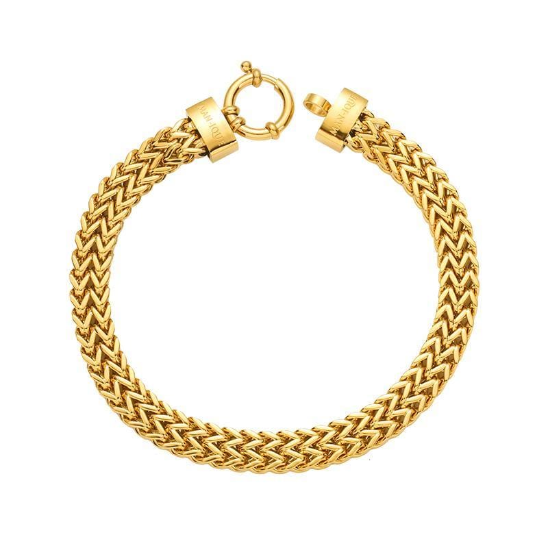 Mithril Chain Bracelet Bundle 8MM (Gold + Silver) - Man-ique Boutique