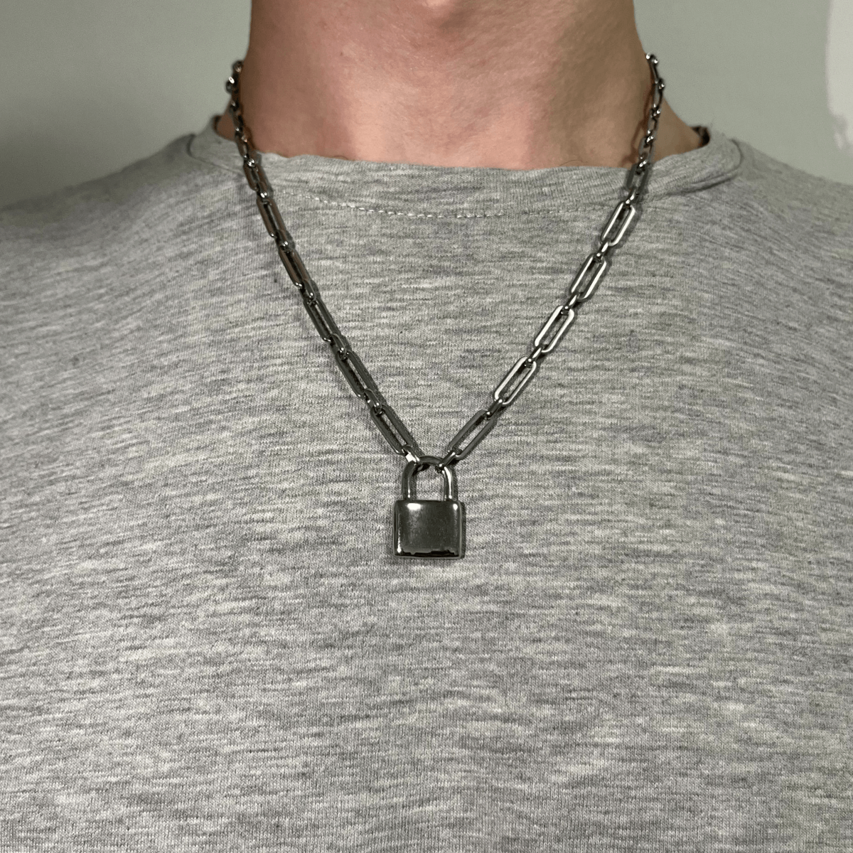 Givenchy Men's 4G Crystal Lock Pendant Necklace | Neiman Marcus