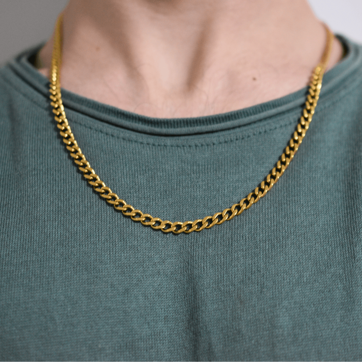 Cuban Necklace Chain - Gold 5MM