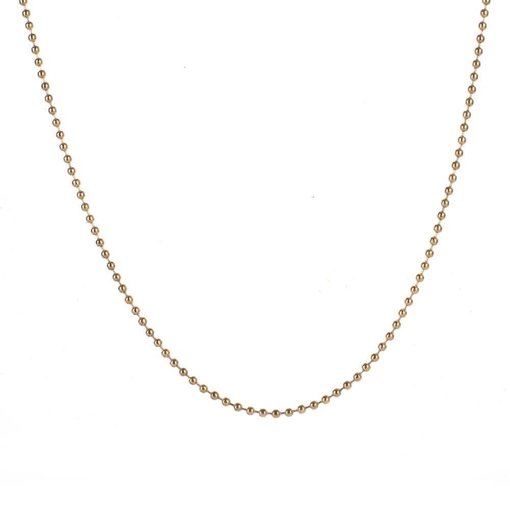 Beaded Necklace Chain - Gold - Man-ique Boutique