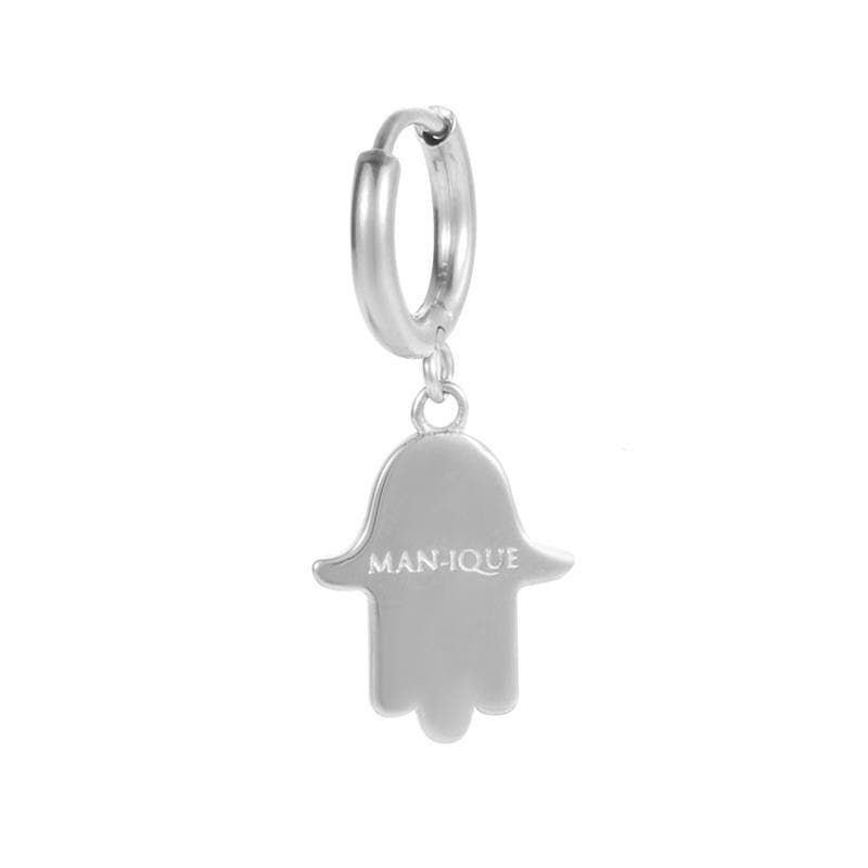 Hamsa Earrings (Silver) - Man-ique Boutique