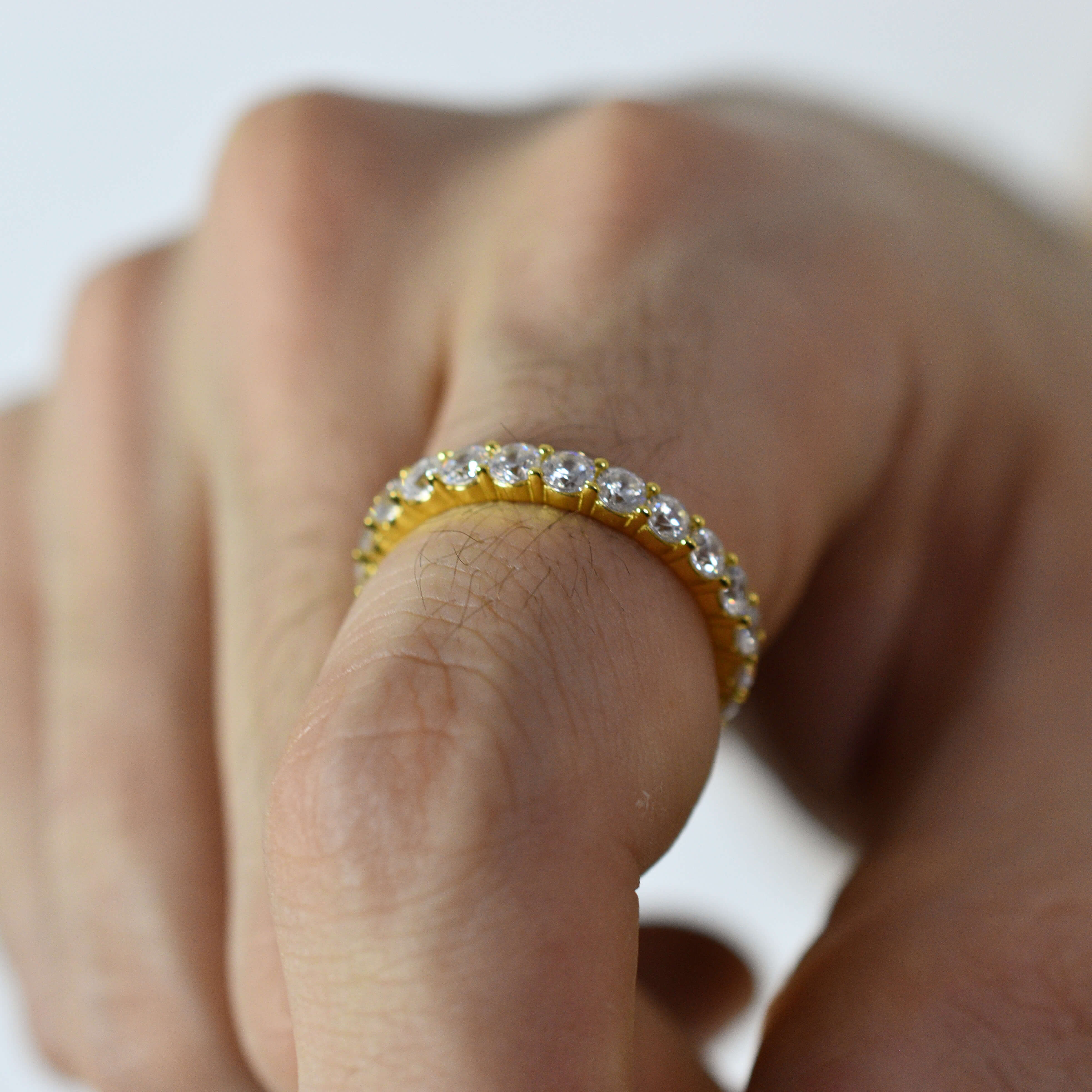 S925 Eternity Ring 3MM (Gold)