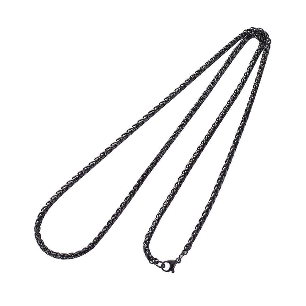 Rope Necklace Chain - Black 3MM