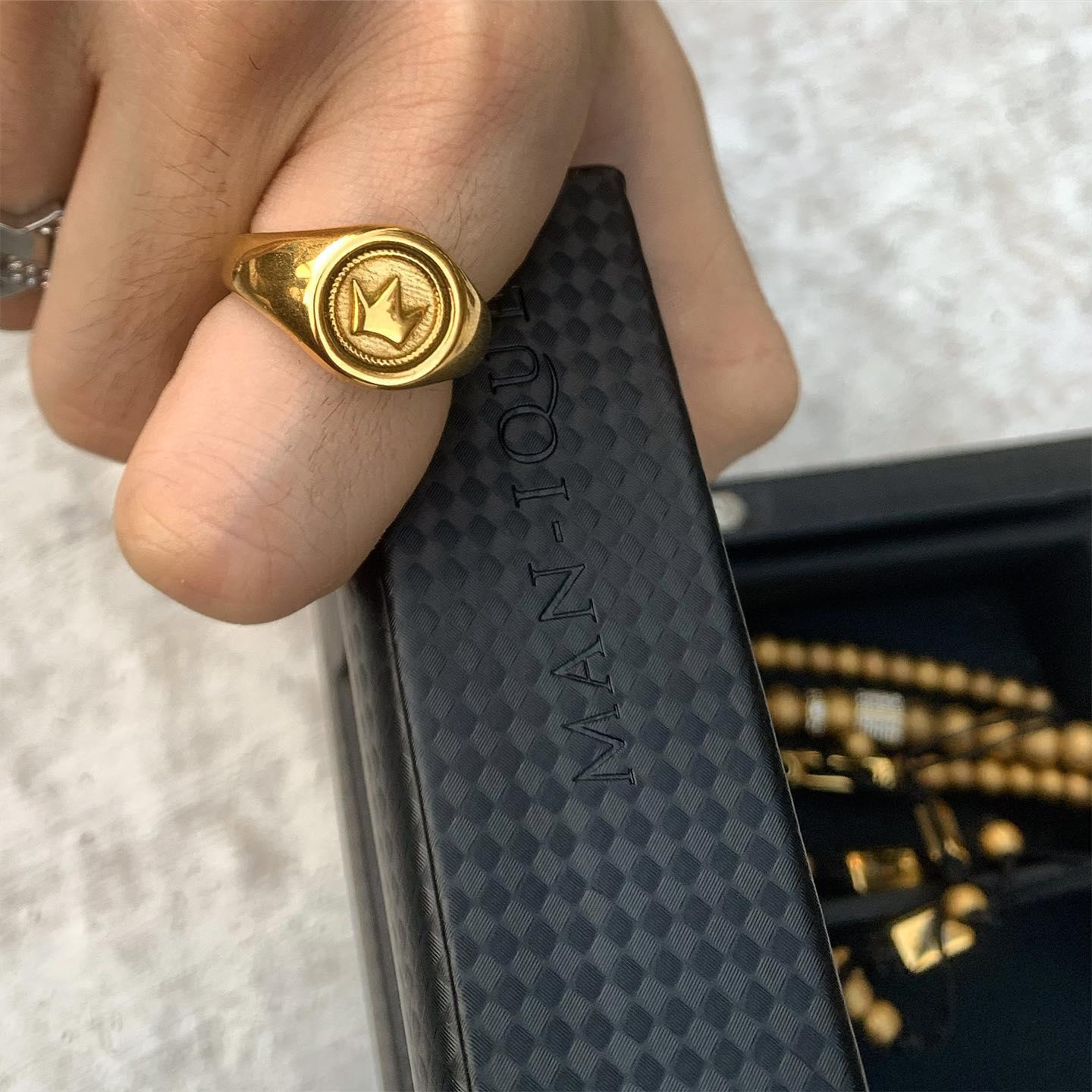 Signature Crown Ring - Gold - Man-ique Boutique